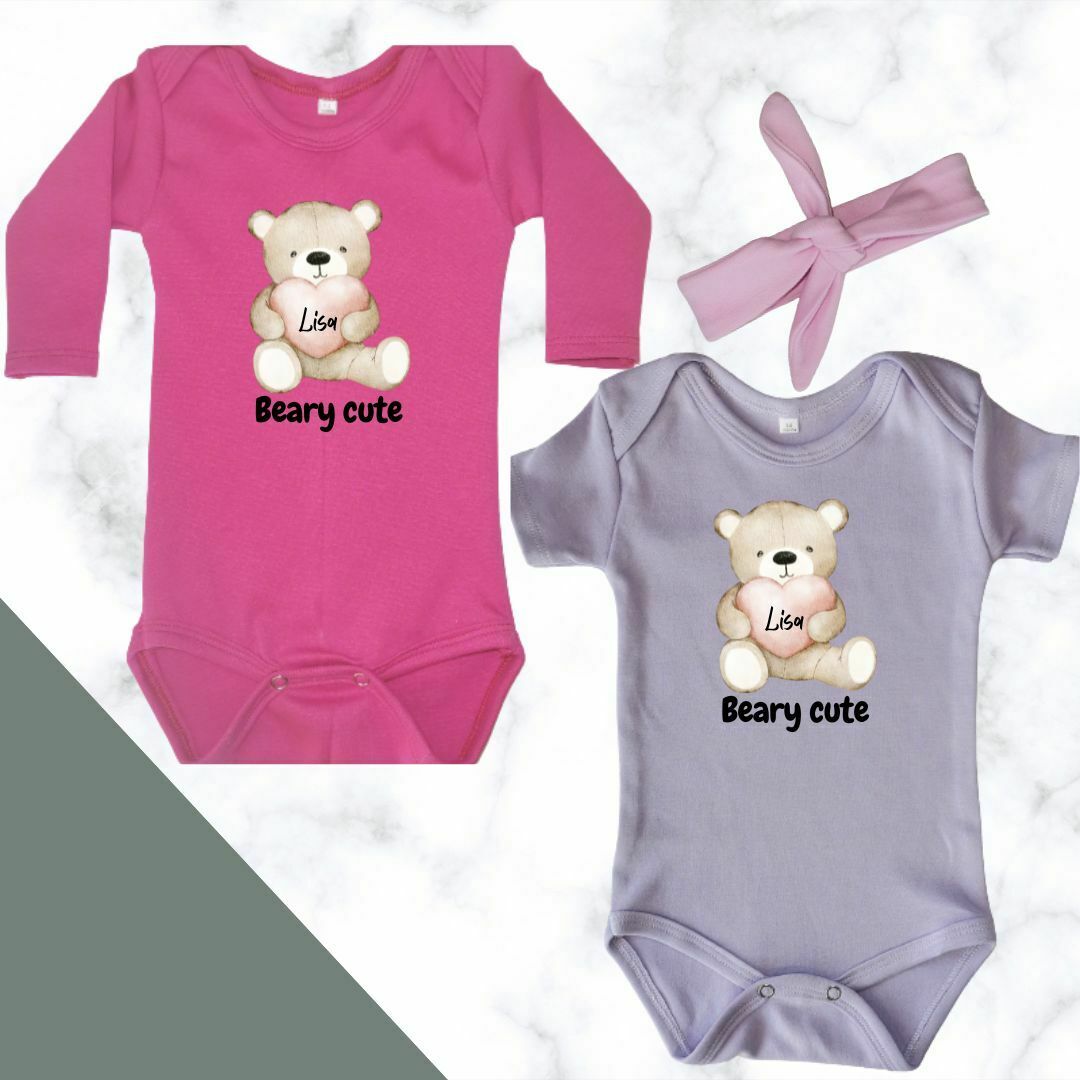 Bear Theme Girls Personalized Designs