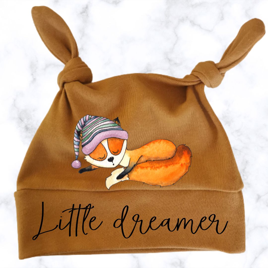 Little dreamer beanie with fox2