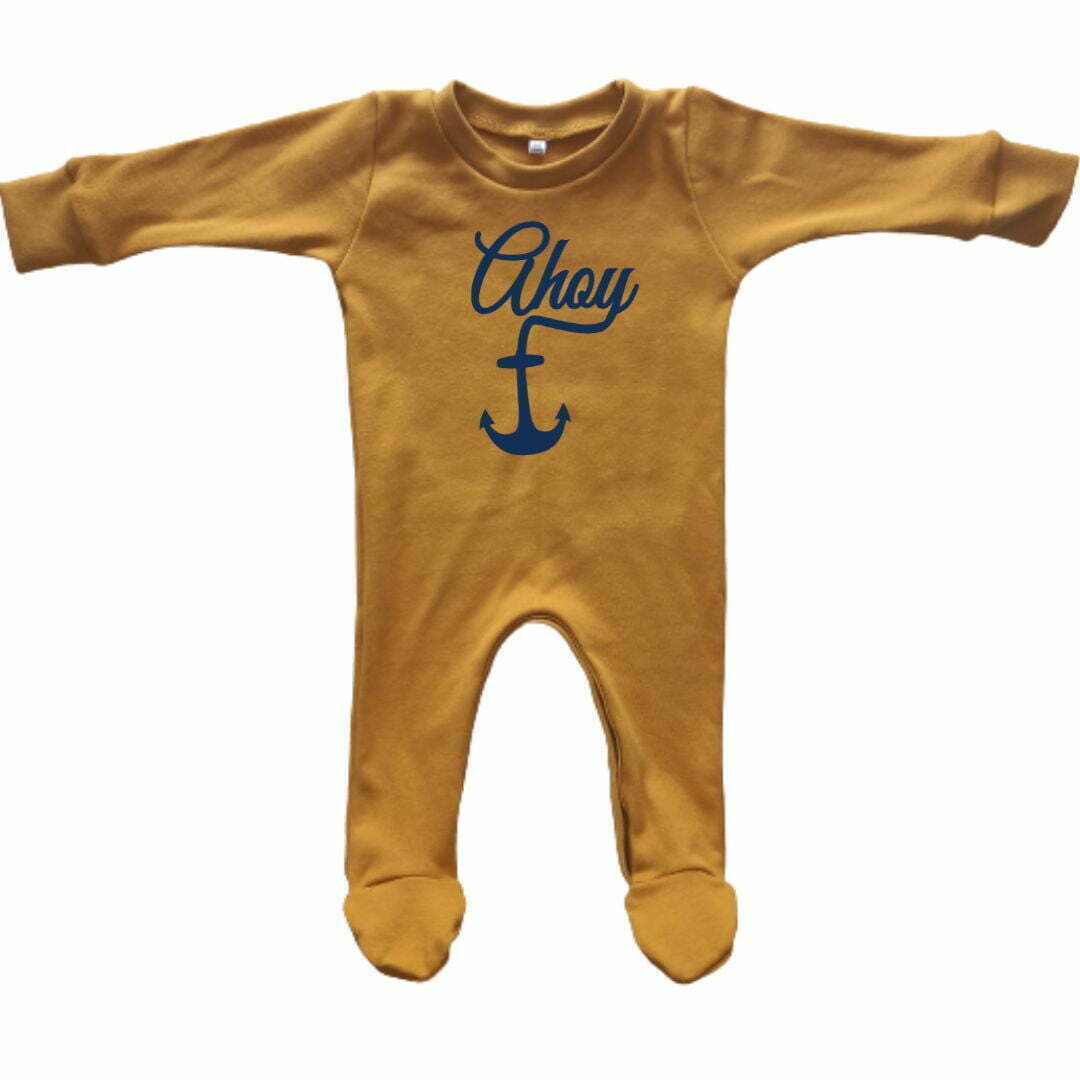 Printed Ahoy Baby Design