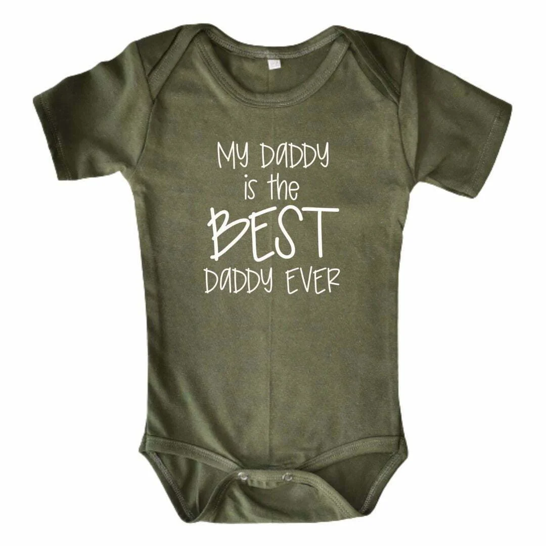 Best Daddy Ever Printed Baby Design