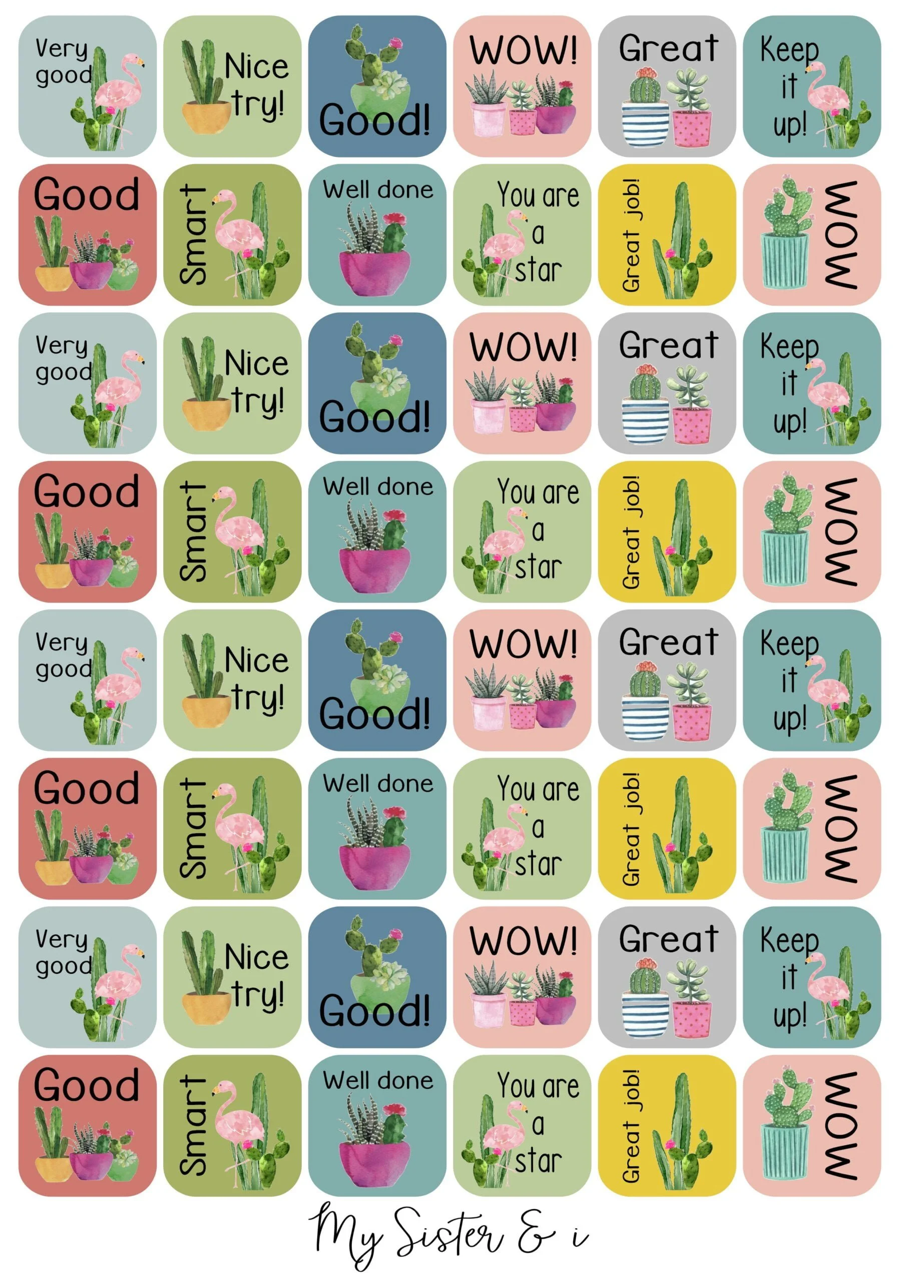 Cactus Stickers