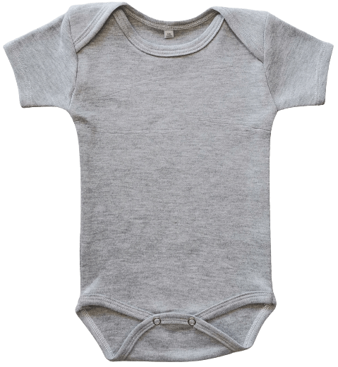 Short Sleeve Onesie - 18-24 MONTHS, GREY