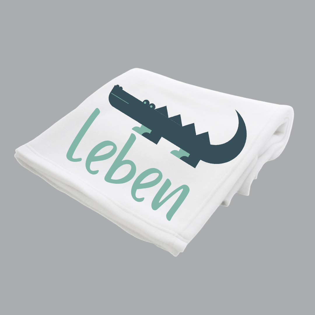 Burp Cloth Crocodile