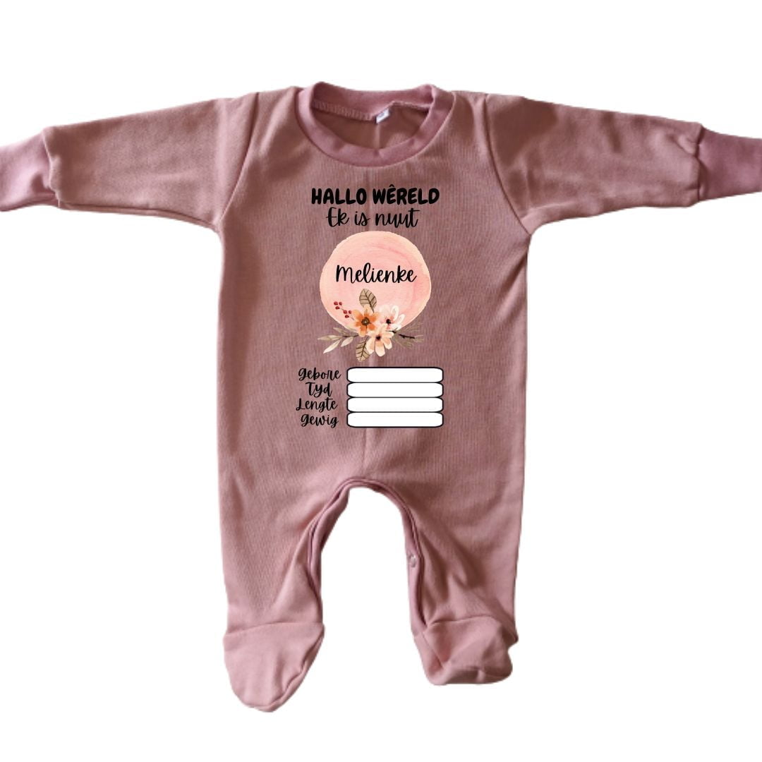 Floral newborn clearance onesie