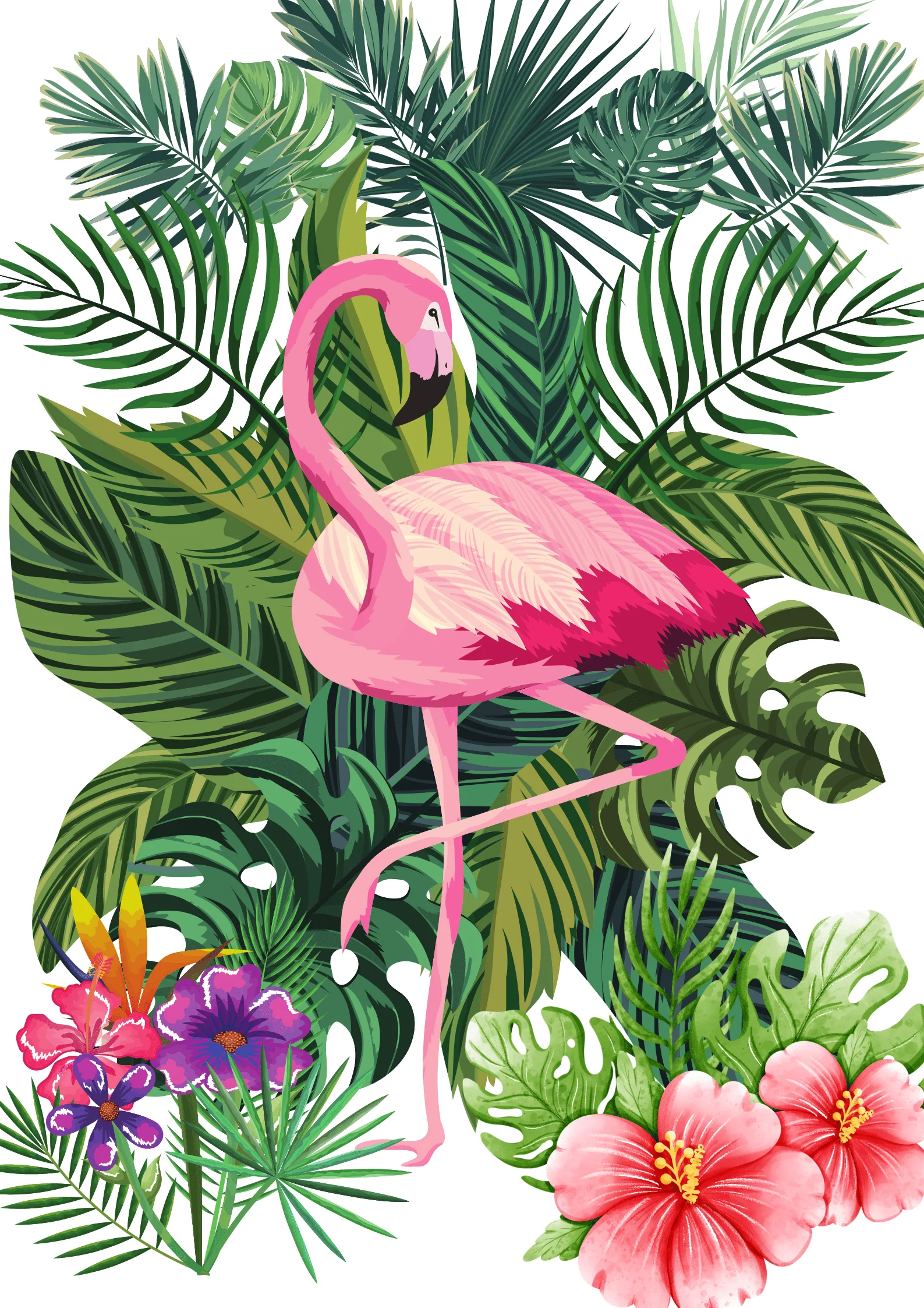 Pink Flamingo Theme Canvas