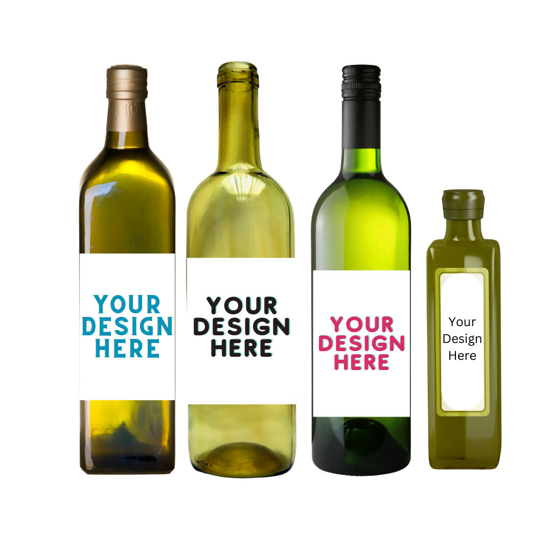 Customizable Oil or Vinegar Bottles Labels