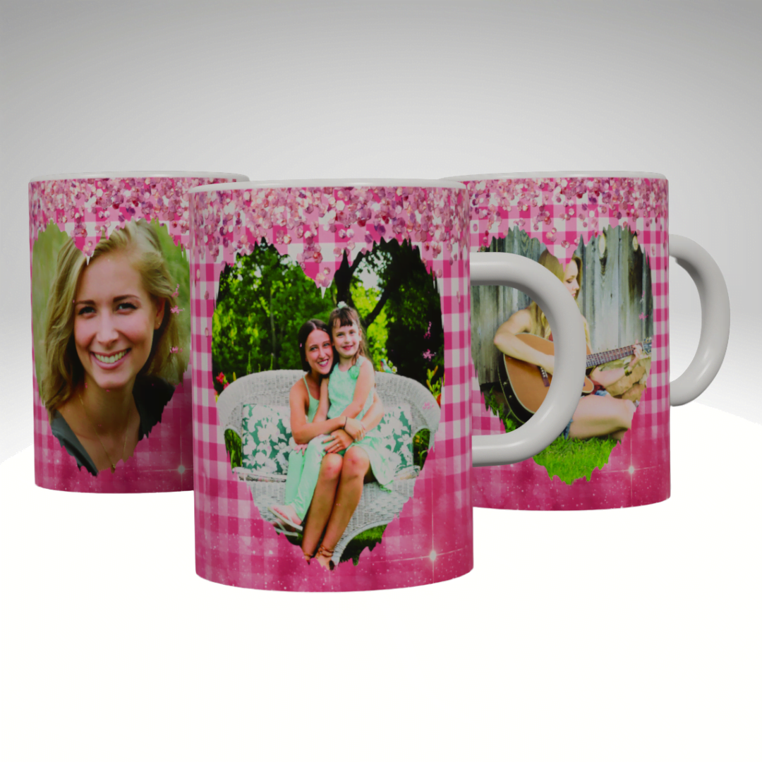 Pink Picture Frame Valentines Mug Back 3