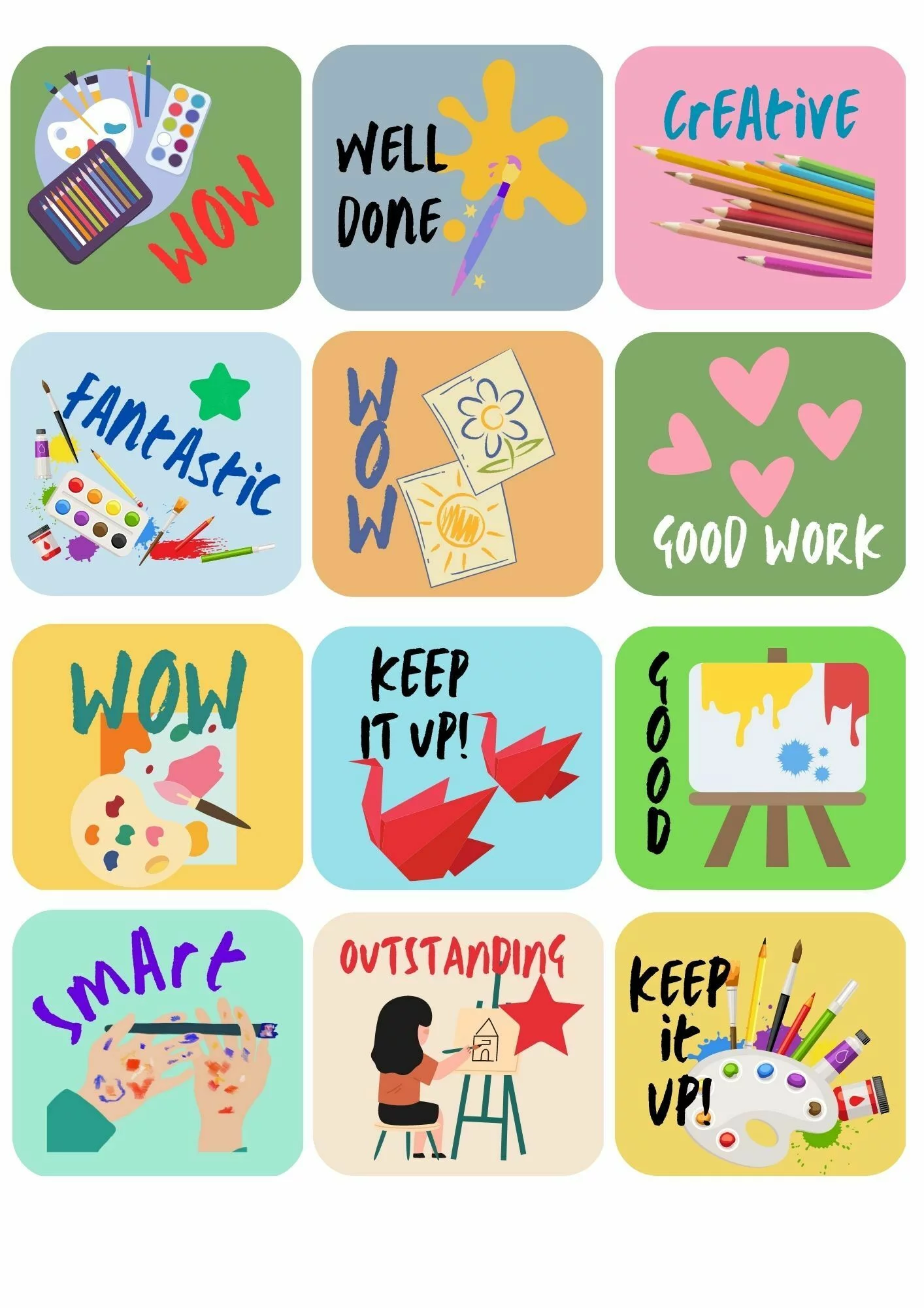 Art Stickers theme 1