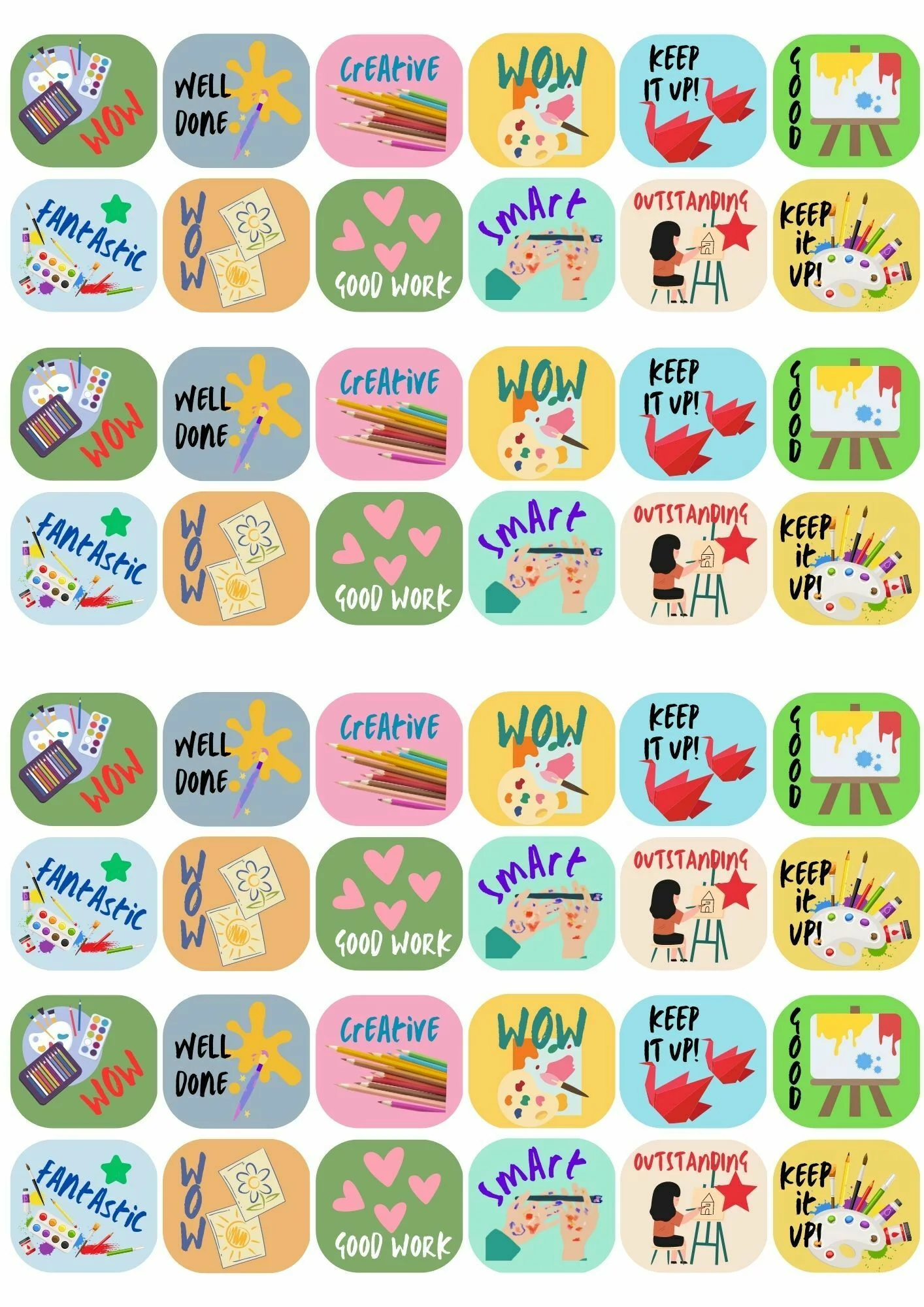 Art Stickers theme 1