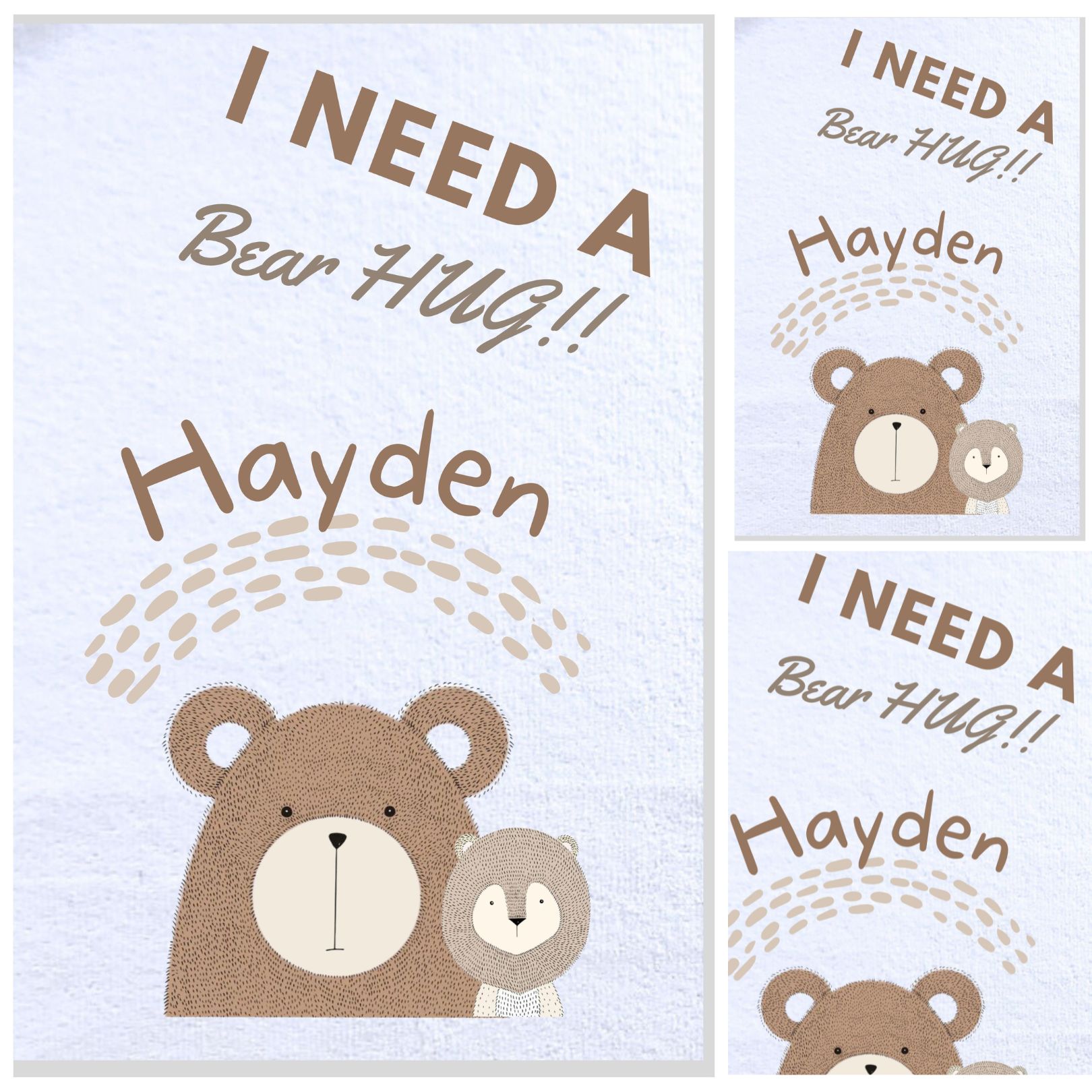 Burp Cloth Bear Theme