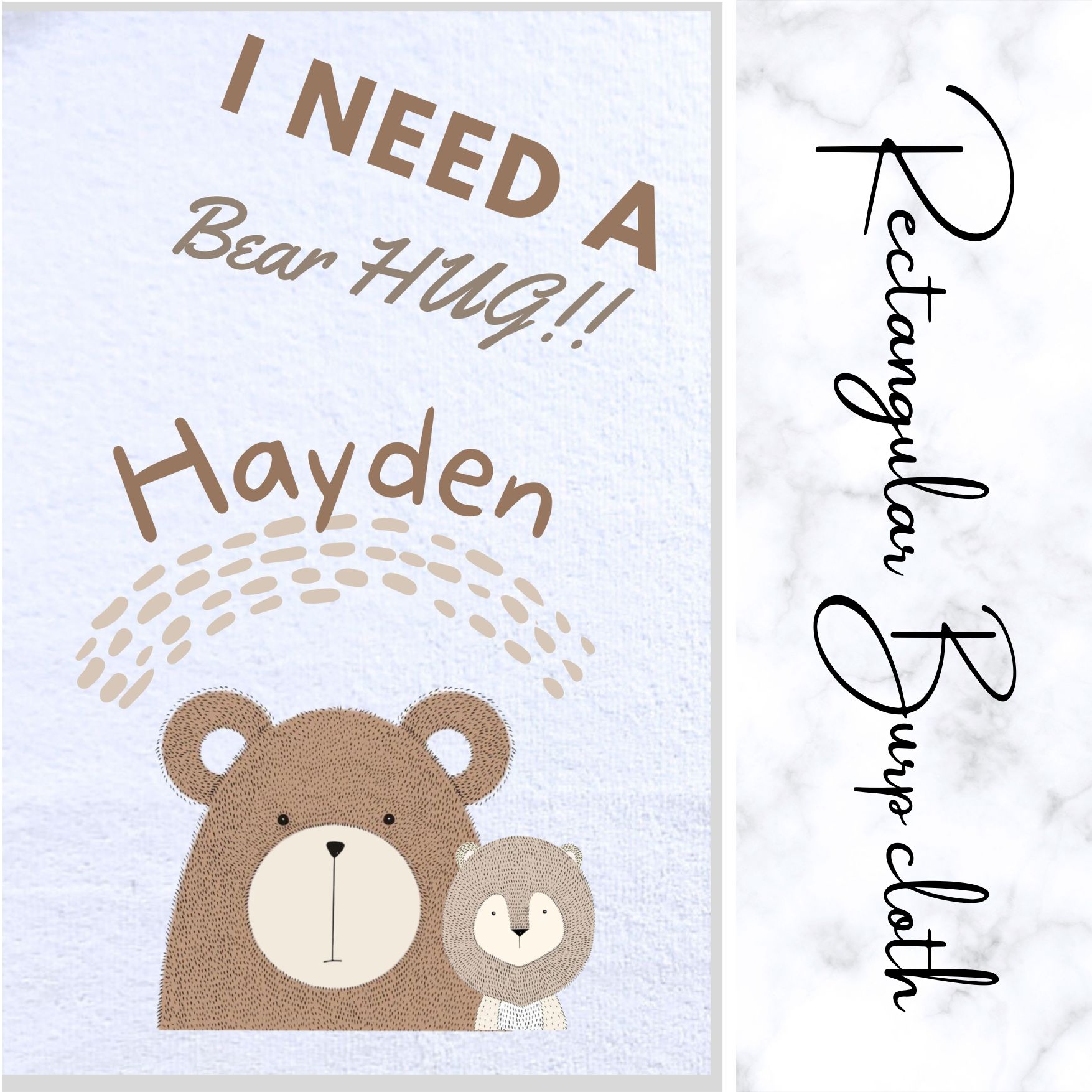 Burp Cloth Bear Theme