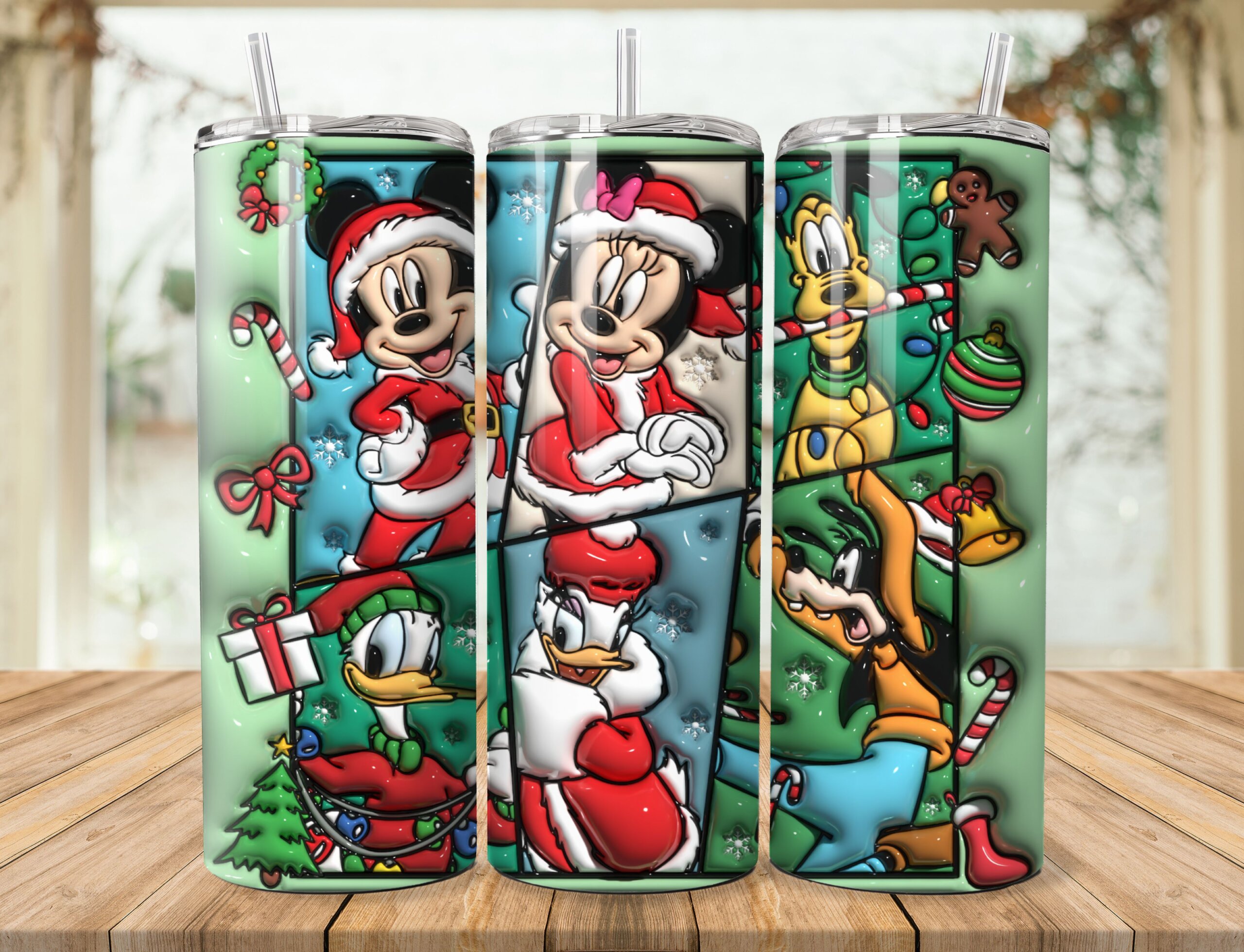 Disney Festive 20oz Skinny Tumbler