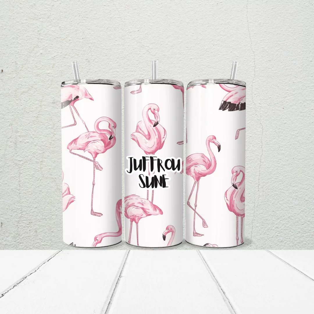 Fabulous Flamingo Teacher 20oz Skinny Tumbler