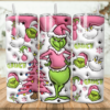 Grinch Pink Skinny Tumbler