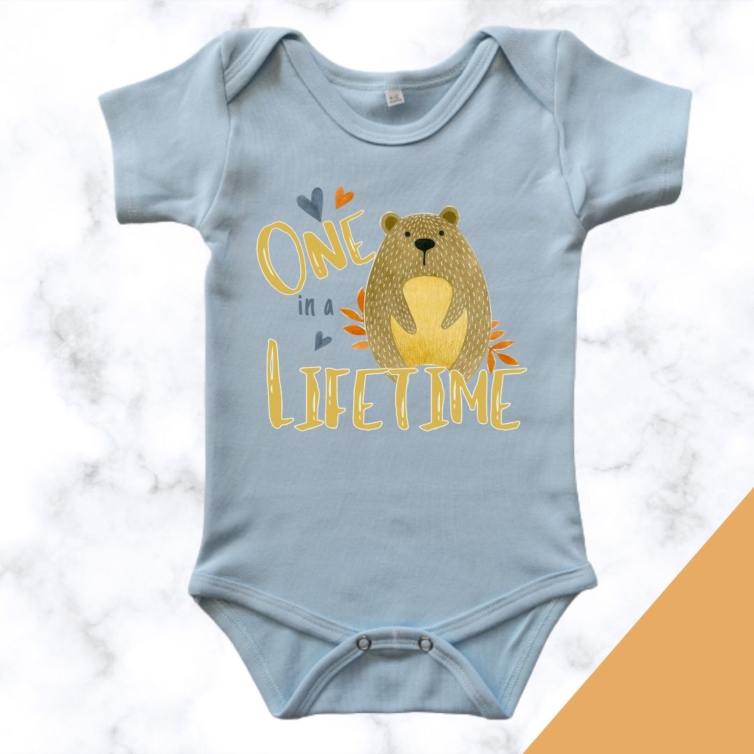 One in a Lifetime bear design for first birthday