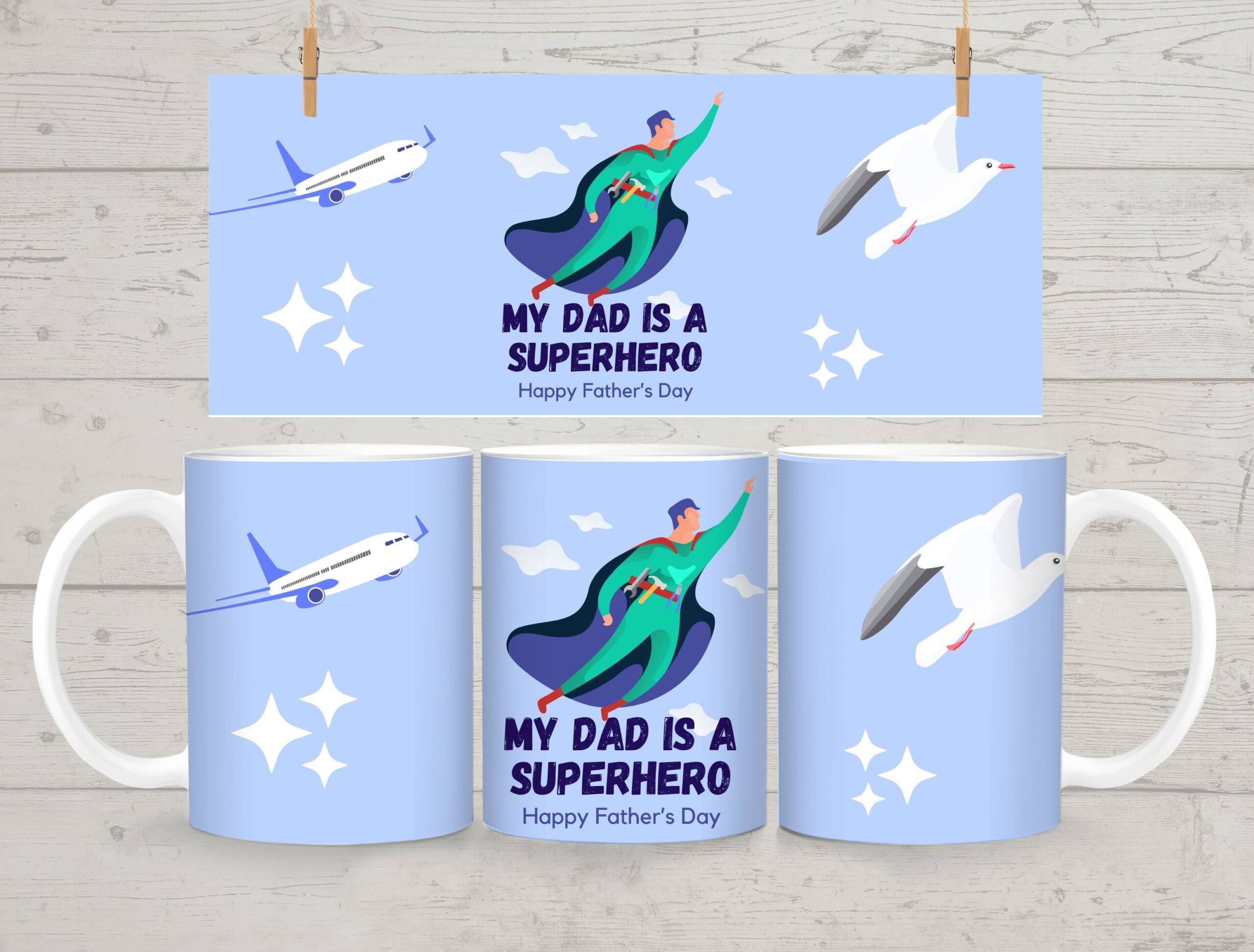 Father's Day Mug Superhero