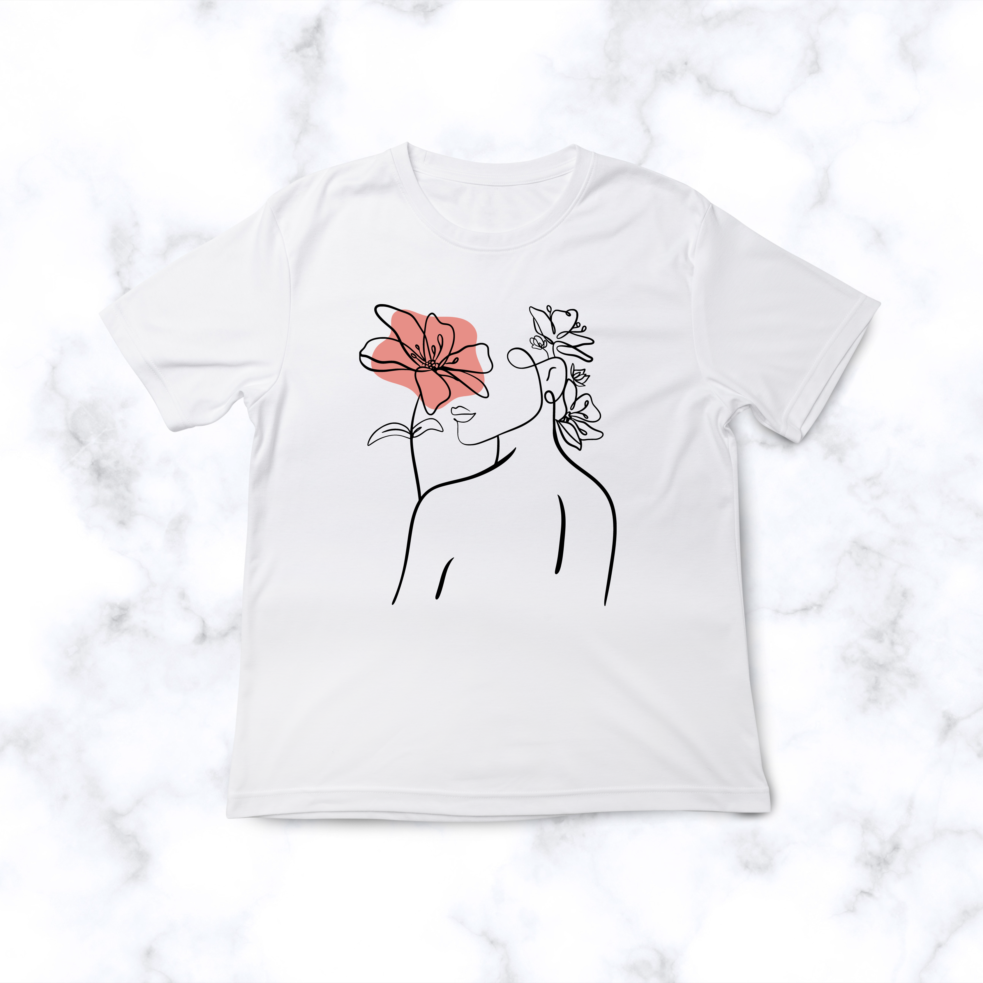 Lily Line Art Ladies T-shirt Bundle