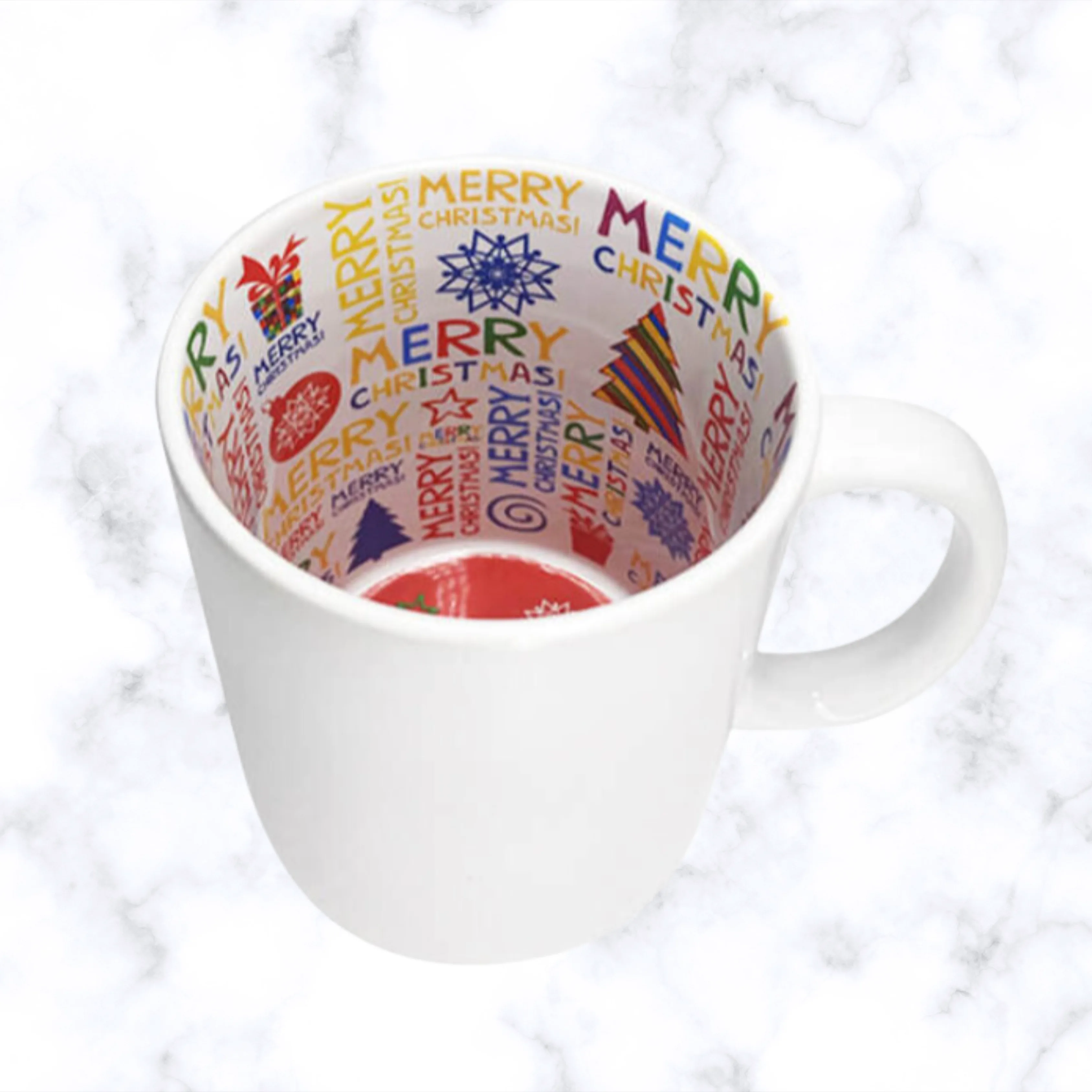 Christmas Patterned Mug Interior